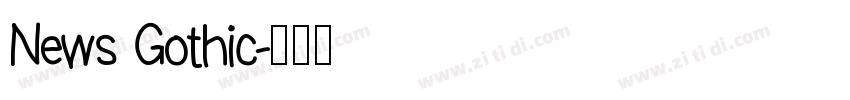 News Gothic字体转换
